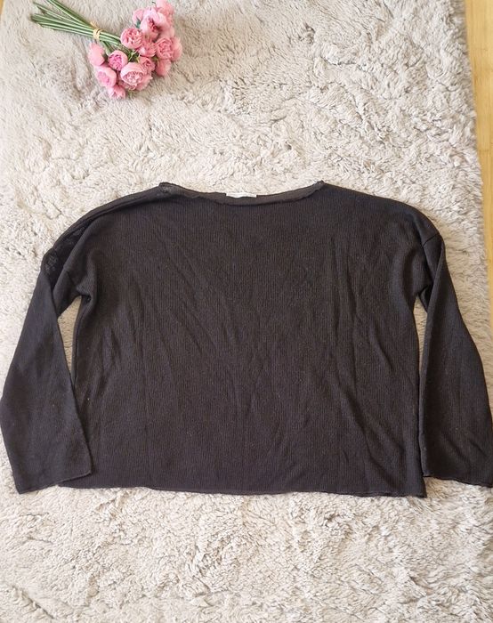 Top transparent, scurt in talie,  Zara, marimea S pe eticheta