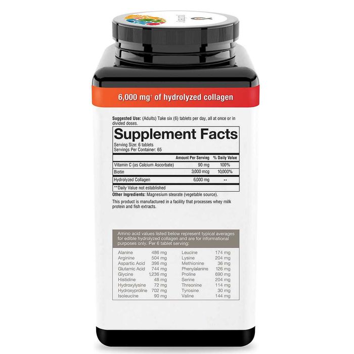 Коллаген 390таб 6000mg; Biotin, витамин С; 18 аминокислот США