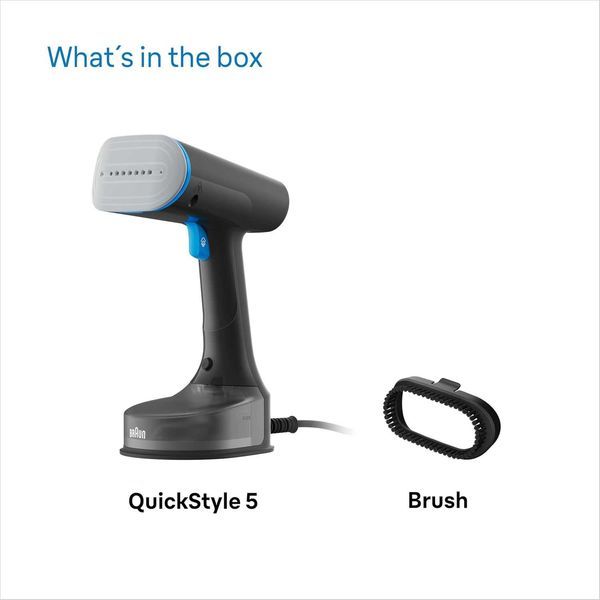 Нов Уред за Гладене с Пара Ютия BRAUN QuickStyle 5 GS5031BL, 1200 W, 2 години Гаранция
