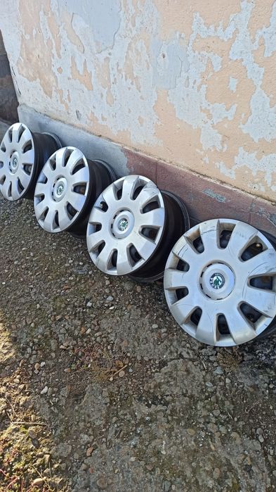 15 джанти 5х112 железни джанти с тасове за Шкода Октавия 2