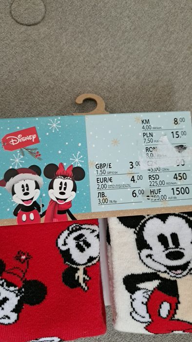 Papuci Mickey Mouse+ Ciorapi+ Cana
