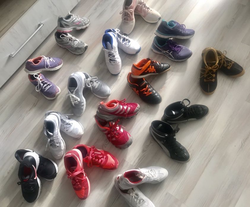 14 чифта маркови маратонки Puma Nike Asics Adidas Kappa