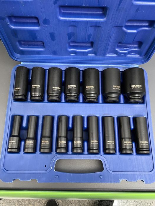 Ударни вложки 16ч. 10-36 мм Cr-Mo 1/2 Hawek