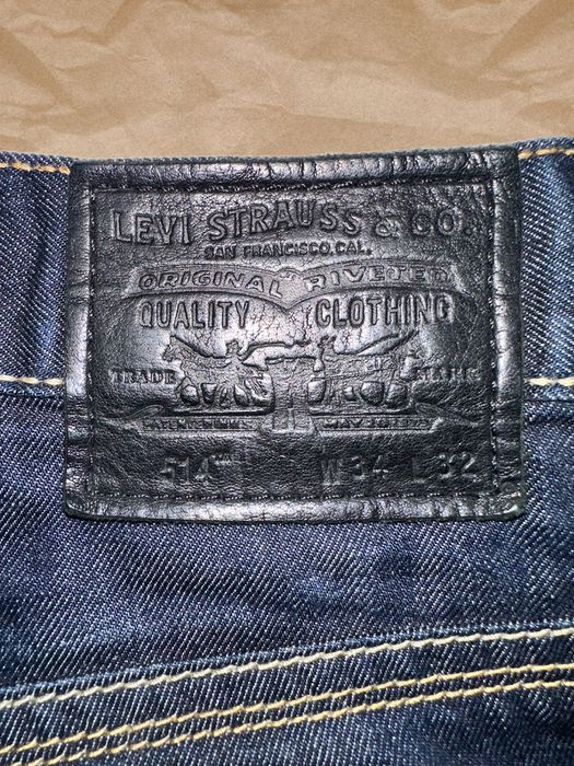 Тъмносини винтидж дънки Levi’s 514