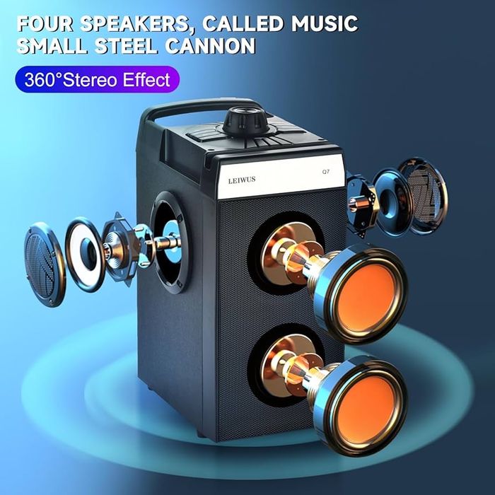 LEIWUS Q7 60W Bluetooth високоговорител