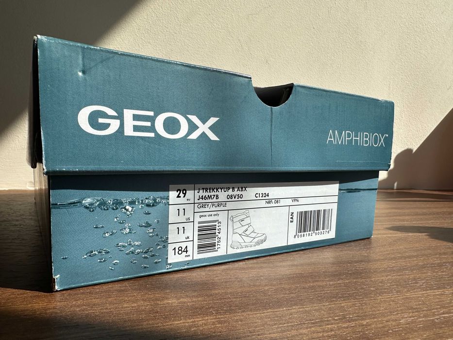 Детски ботуши Geox TREKKYUP в сиво, размер 29 / Светещи гумени ботуши Paw Patrol, размер 27