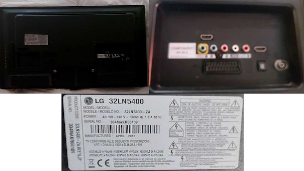 Телевизор LG 32" за части – здрава матрица (екран), не пали