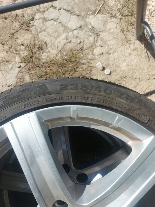 4 Jante aliaj originale 18” + anvelope vară 235/40 R18