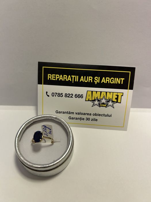Inel piatra albastra (vl) star amanet