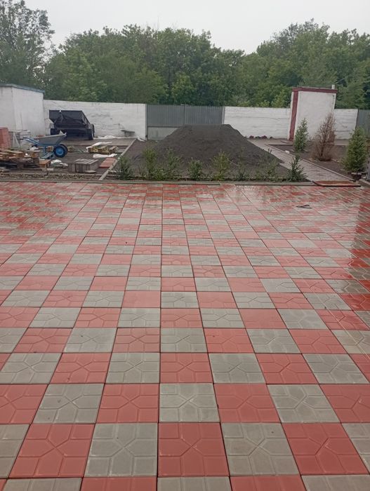 Укладка брусчатка