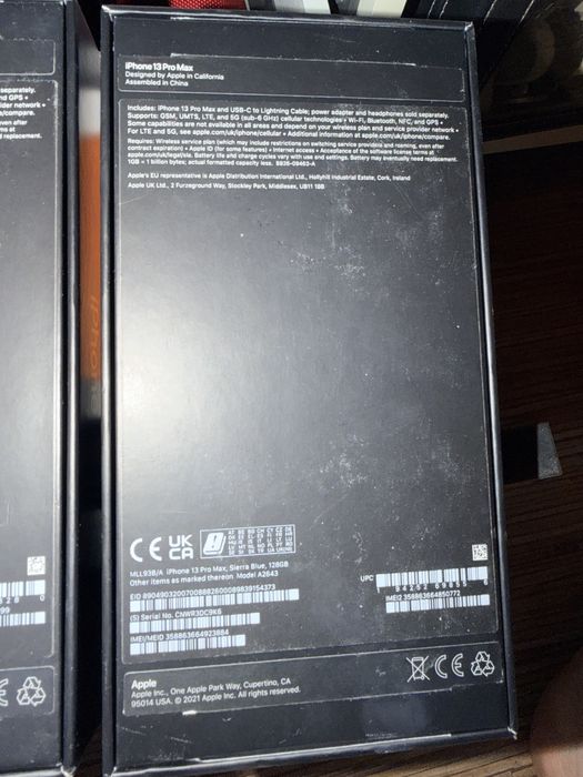Cutie cutii originale iphone 12 si 13 pro max. 15 pro max 150 le toate