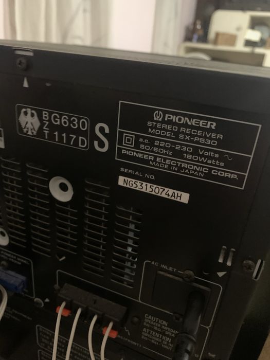 Pioneer SX-P530 Уредба С Колони