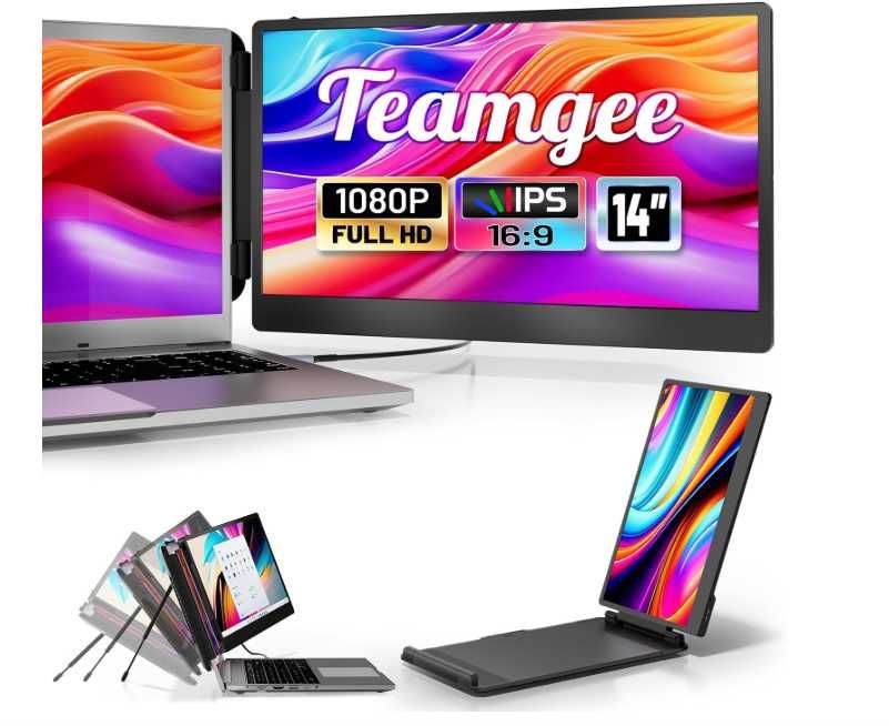 Monitor portabil TeamGee S1  Laptop Telefon tip c IPS 1080p