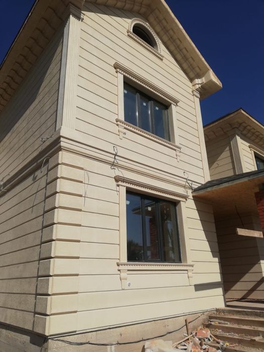 Жидкий травертин, фасадные панели, декор элементы