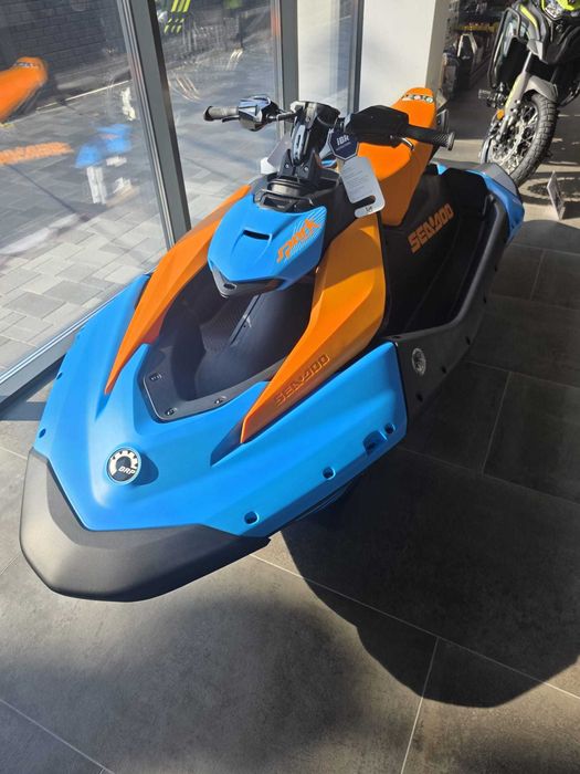 Sea-Doo Spark Trixx 90 For 3 90 HP Gulfstream Blue / Orange Crush, iBR Moto Bike Shop Timisoata TBI Bank