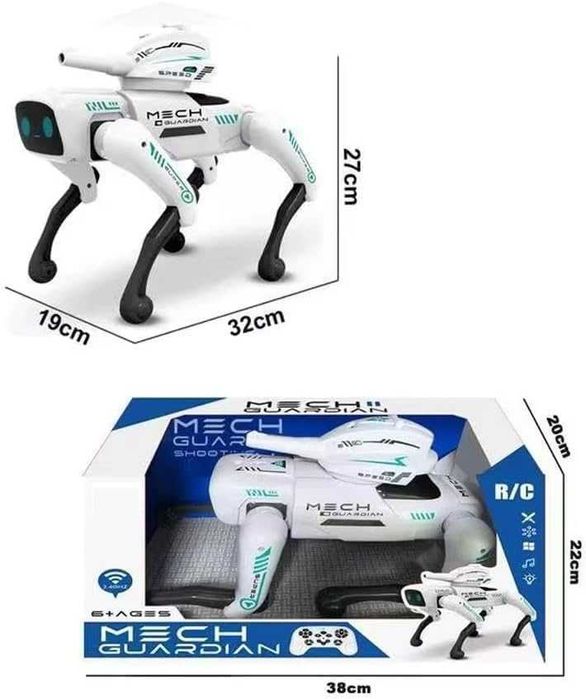 AI Интерактивно робот куче с дистанционно, гласов контрол и Bluetooth