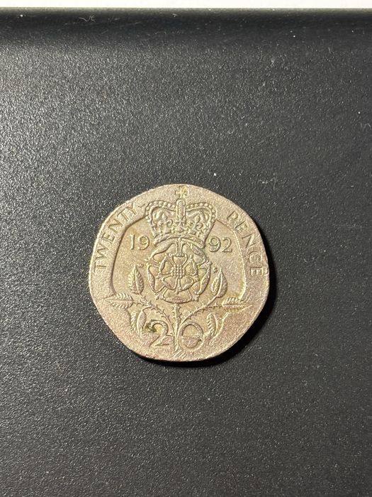 Twenty pence Elizabeth II D.G.REG.F.D 1992