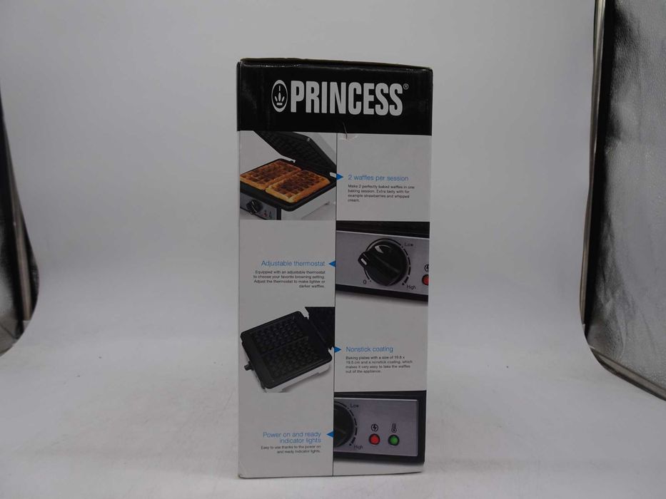 Aparat pentru preparat vafe Princess Waffle 132397, 1200 W, 2 Waffe