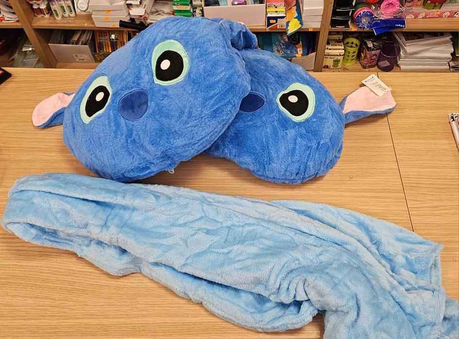 Плюшена играчка Стич/Преносима конзола/Чанта/Възглавница с одеало