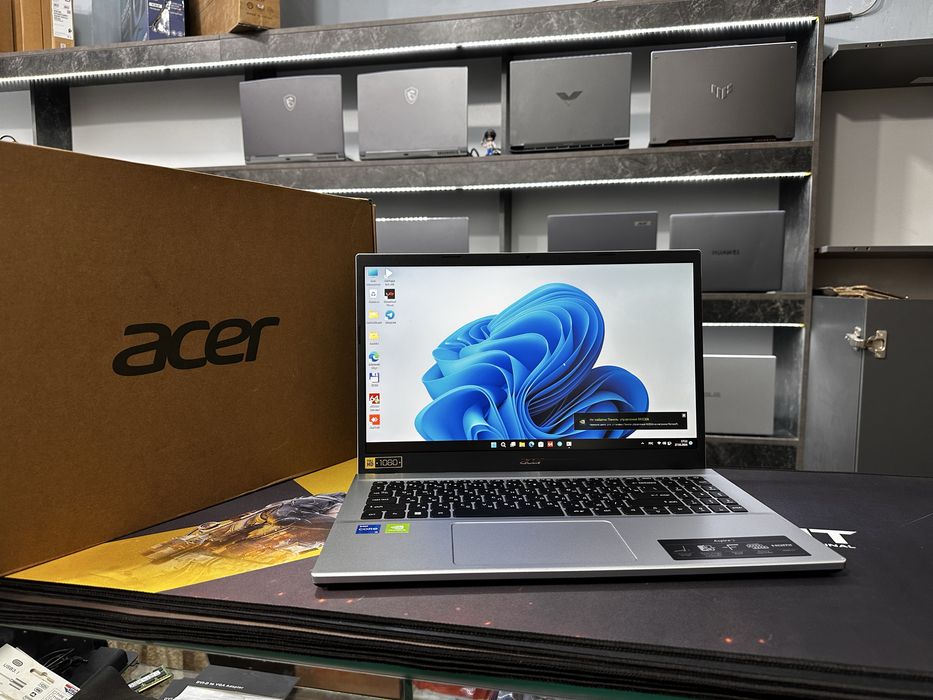 Мощный офисный ноутбук Acer Aspire i5-1235U MX550