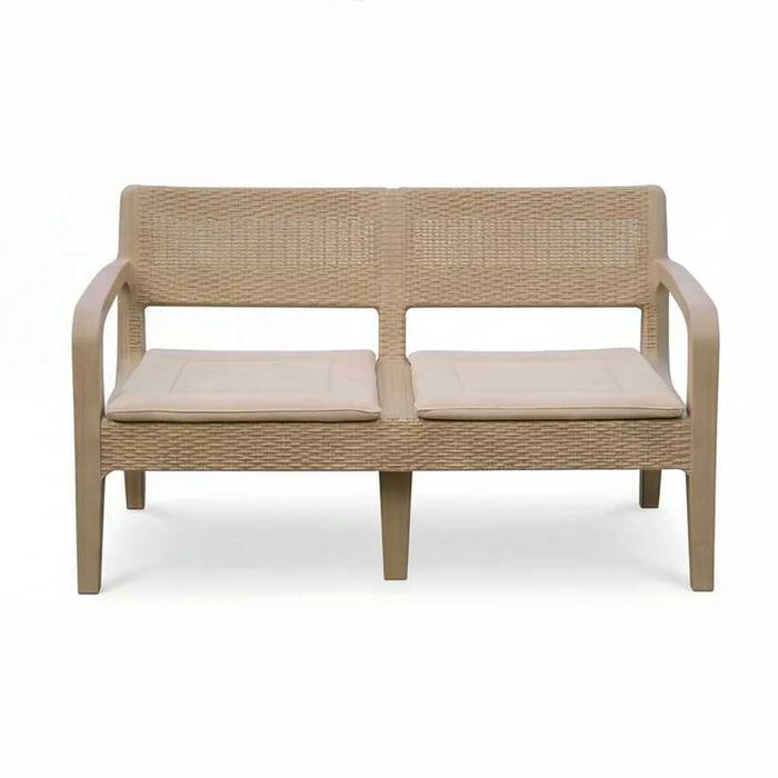 НЕМСКИ Луксозен Градински Комплект С Възглавници Рейна + ЛЕД ФЕНЕР