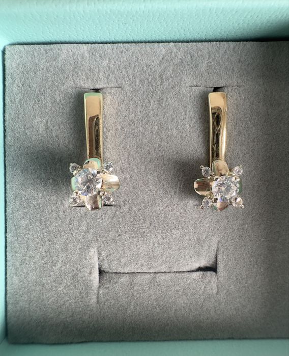 Золотые сережки 585