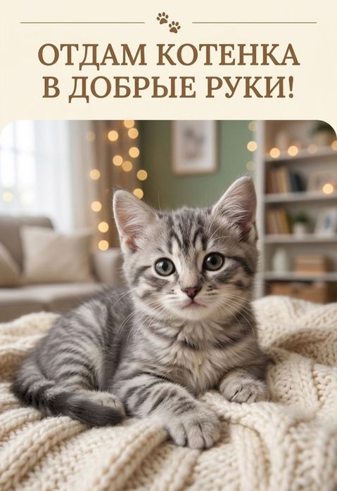 Ласковые котята, в добрые руки