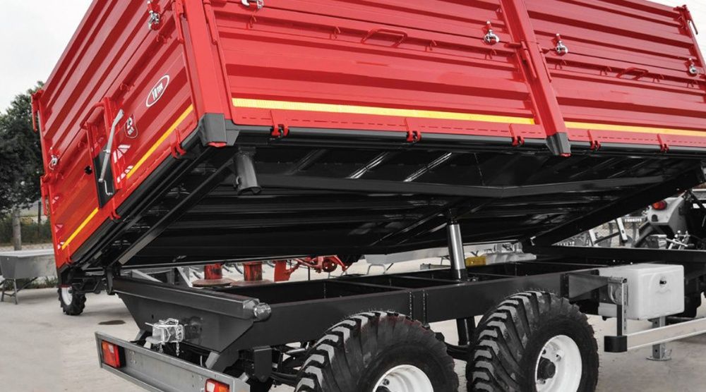 Remorca basculabila 14t (noua) ,ax tandem FABRICATA IN ROMANIA