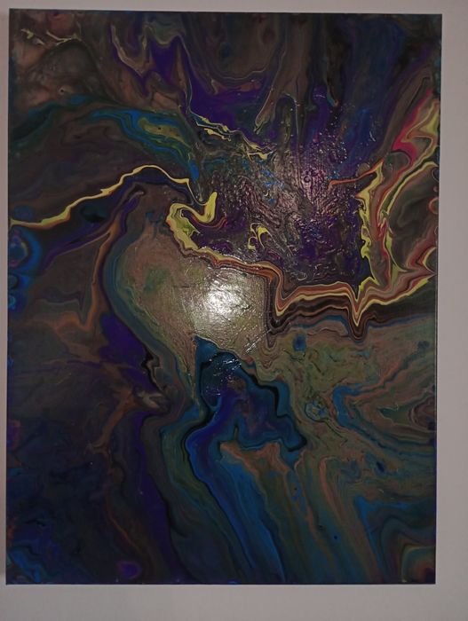 Димитър Краевски -авторски абстрактни картини акрил върху платно