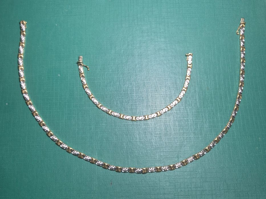 Ожерелье с браслетом 750 Италия