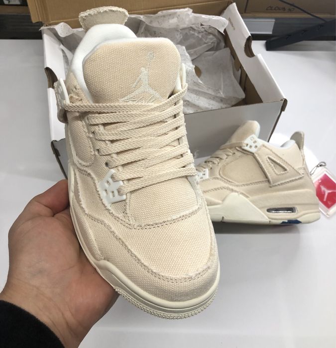 Blank Canvas Jordan 4 Retro 36 37 38 39 Made Vietnam