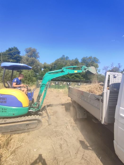 Услуги с мини багер и самосвал