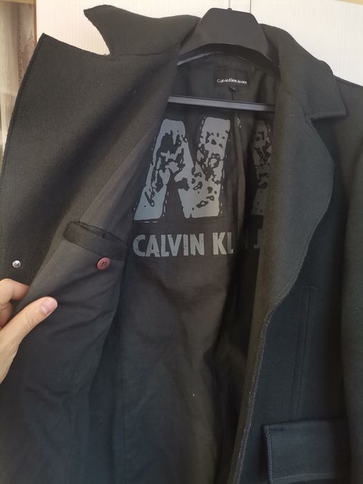 Palton Calvin Klein marimea M, din lână 90%