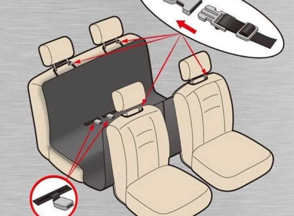 Защитно покривало за автомобилни седалки за Домашни любимци.