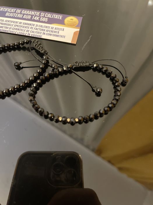 Bratara cu bile aur 14k cu certificat de garantie si calitate