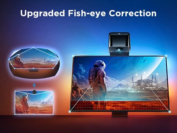Govee TV Backlight 3 Lite 75-85 инча RGBICW Wi-Fi LED лента телевизор