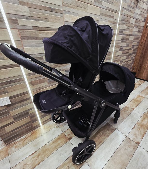 3в1 Cybex Gazelle S Moon Black - Като нова! Идеална за породени деца + ПОДАРЪК