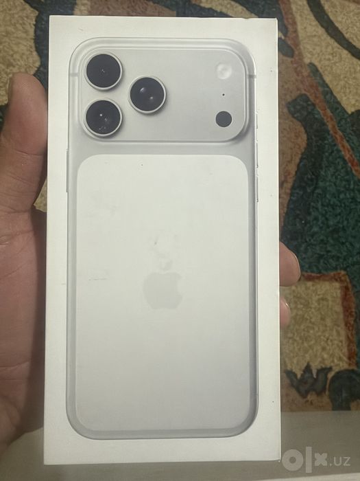 Iphone 17 pro max 256 silver sim+esim енги бир ойли телефон