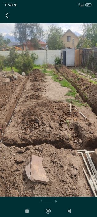 Копаем траншей, септик , туалет,бассейн, септик под ключ