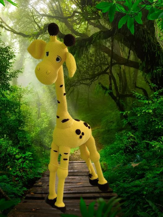 Жираф ръчно изработен