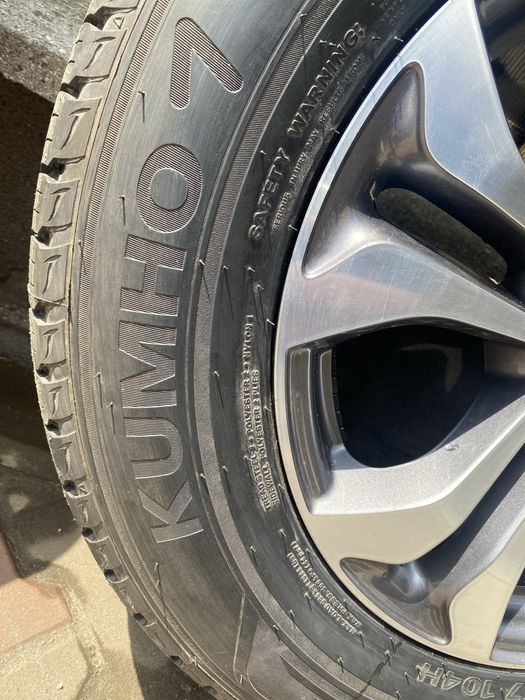 ROTI/ JANTE Mercedes GLC 235/65/17  senzori presiune ANVELOPE NOI DE VARA HANKOOK
