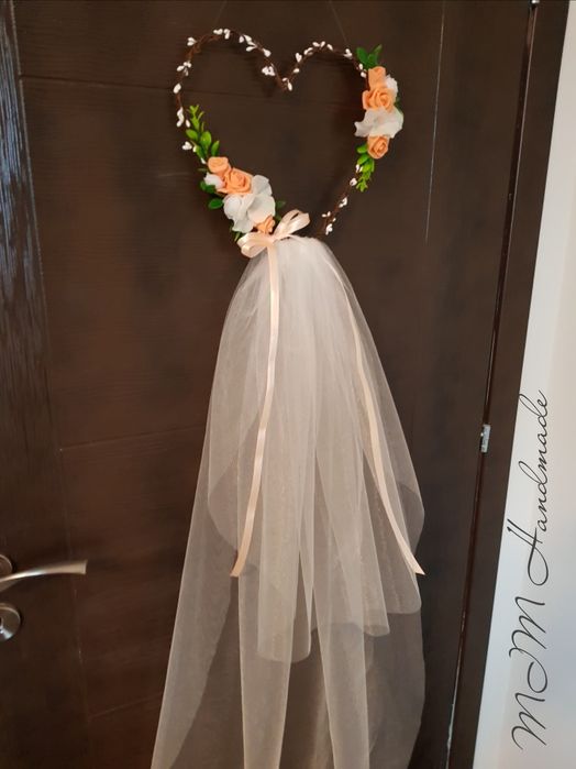 Сватбен аксероар, украса венец за врата