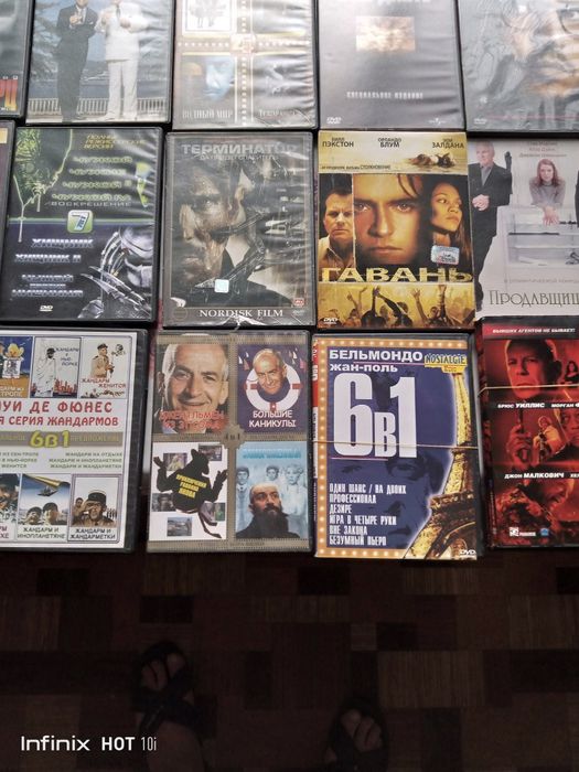 Много двд дисков бу в отличном состоянии.