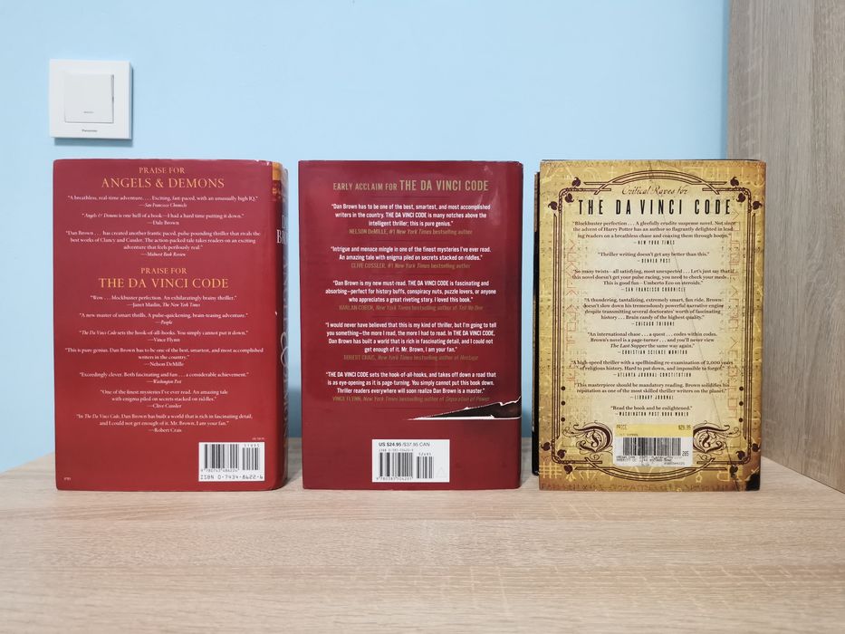 Dan Brown Angels and Demons The Da Vinci Code The Lost Symbol Trilogy