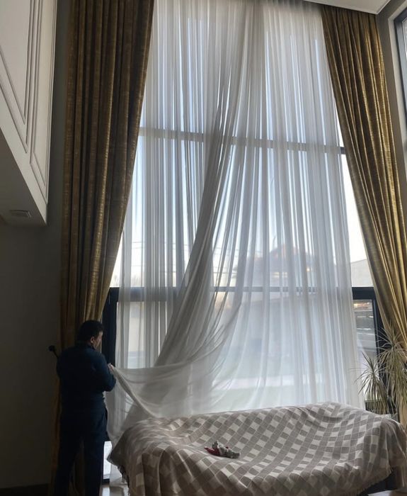 Стирка штор в Астане