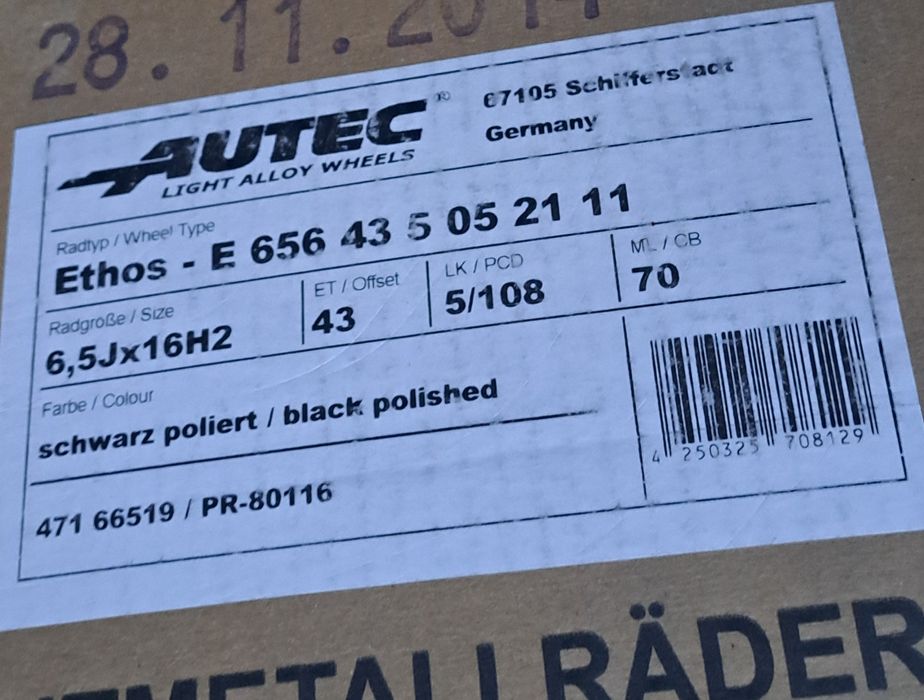 Jante aluaj Autec Germany 16" noi