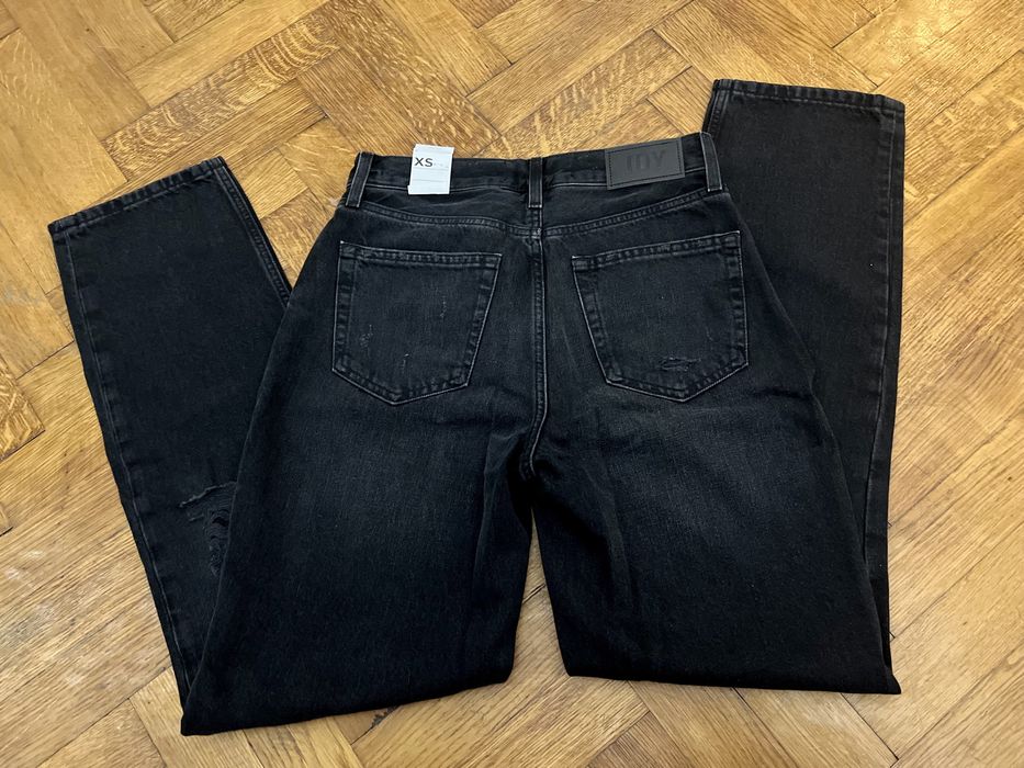 Blugi denim negri tăiați JDY (Jacqueline de Yong) mărimea XS / 34