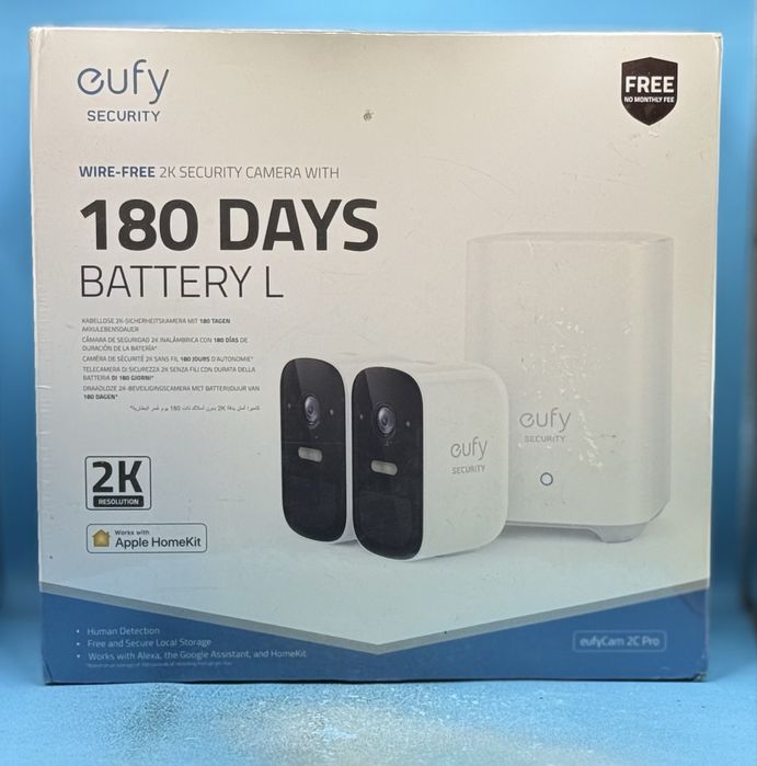 НОВО! Безжична система за видеонаблюдение eufy Cam 2 Pro Security,IP67