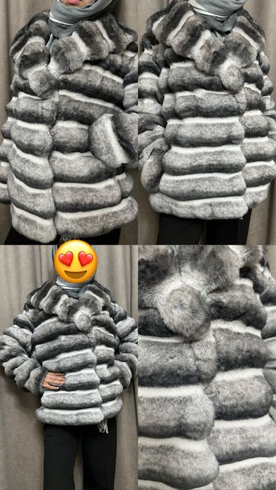 Шуба шиншилла в отличном состояние новая