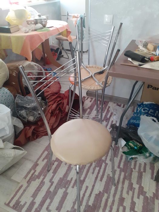 Стулья метал хромированный